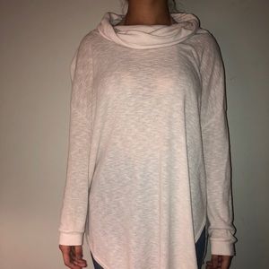 Light pink cowl neck sweater
